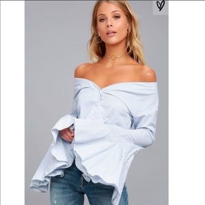 NWOT Lulu’s Clear Sailing Striped Top